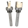 Peachtree Woodworking Supply 2 Piece Mini Dovetail and Straight Router Bit Set (not Included)