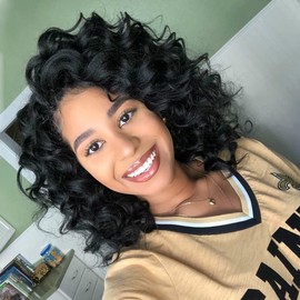 ToyoTress Ocean Wave Crochet Hair - 9 Inch 8 Packs Short Curly Hair Ocean Wave Braiding Hair, Synthetic Hair Extensions (9 Inch, #2-8P)