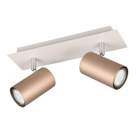 Trio Leuchten Marley 802400265 Spotlight Bar Metal Coffee / Warm Grey Excl. 2x GU10