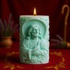 Jesus Candle Mold Religious Jesus Cylinder Resin Casting Silicone Molds