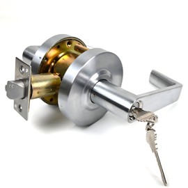 YoukeyHomi Storeroom Function Commercial Heavy Duty Cylindrical Handle Lock, Commercial Door Handle, Heavy-Duty Locking Door Handle,ANSI Grade-2, UL 3 Hour Fire Rated, ADA Compliant (Storeroom)