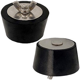 Lomodo 2 Inch Freeze Plugs Swimming Pool Winterizing Rubber Plugs Pool Winter Expansion Plug with SS Screw, Stainless Steel Bolts(2)