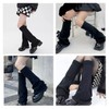 Coollooda Loose Socks, Black, Leg Warmers, For Cold Protection, Leg