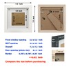 ZXT-parts 6x6 Picture Frames White 3.5x3.5 Picture Frame with Mat,
