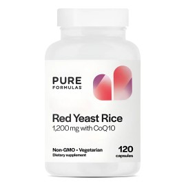 Pureformulas Arroz De Levadura Roja 1200mg Con Coq10 120 Cap