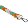 styleBREAKER Narrow Bag Shoulder Strap Adjustable with Colourful Zigzag Pattern,
