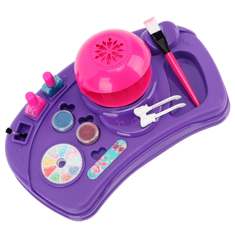 Kids Nail Art Toys Nail Polish Set with Dryer DIY