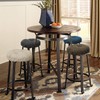 baibu Set of 2 Stool Covers Round, Super Soft Round