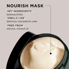 Lazartigue Nourish Mask - Moisturizing, Conditioning Treatment With Coconut Oil And Shea Butter - Non-Greasy, Easy Rinse, Super Creamy Formula - 100% Vegan, Sulfate And Silicone Free - 8.4 Oz