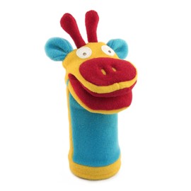 Cate & Levi - Fleece Hand Puppet - Handmade in Canada - Great for Storytelling (Giraffe)