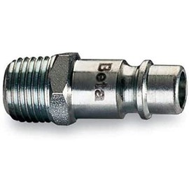 Beta 1916G 1/4 Stecknippel, Druckluft Stecker (hochwertige Luftleitung für Druckluft, optimale Luftkupplung, Messing Schnellkupplung, Luftdruckanschluss, europäische Ausführung)
