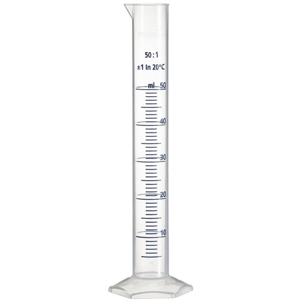 Brand Polypropylene Measuring Cylinder, High Shape, Hexagonal Base, Transparent, 200