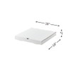 WEBSTORE SUPPLY Pizza Boxes 18" x 18" Corrugated Plain White