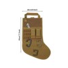 Tactical Christmas Stocking, Stocking Shape Molle Military Waist Bag with