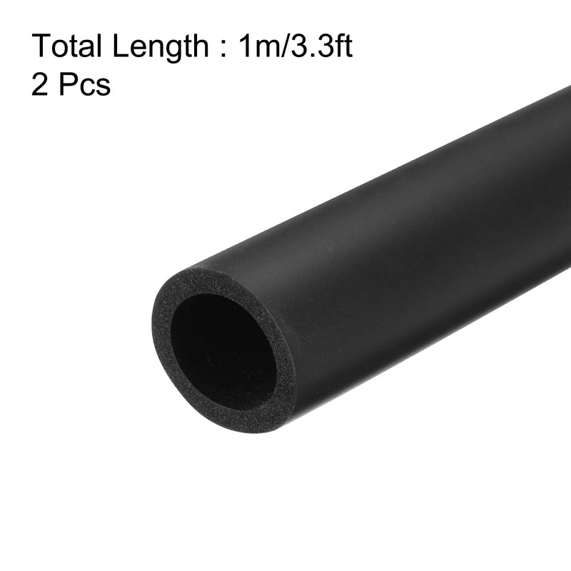 sourcing map 2pcs 3.3ft Pipe Insulation Tube 7/8 inch(22mm) ID