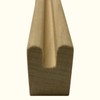 Poplar U-Channel framing Stock. Great for Stained Glass Work, Four-36