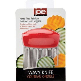 Joie Kitchen Gadgets Crinkle Cutter, Silver, UK 6.2 x 1.5 x 0.8 inches