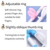 2 Pairs Kids Chopsticks - Cute Animal Cartoon Design, Plastic