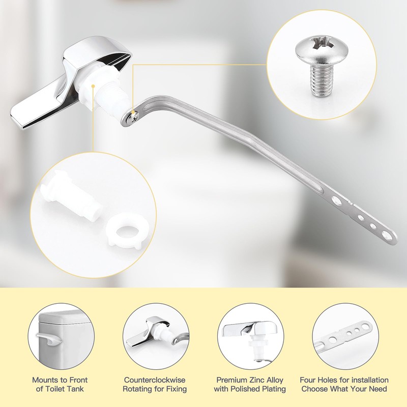 PuritySage for Kohler 87115-CP Left Side Trip Lever, Toilet Flush