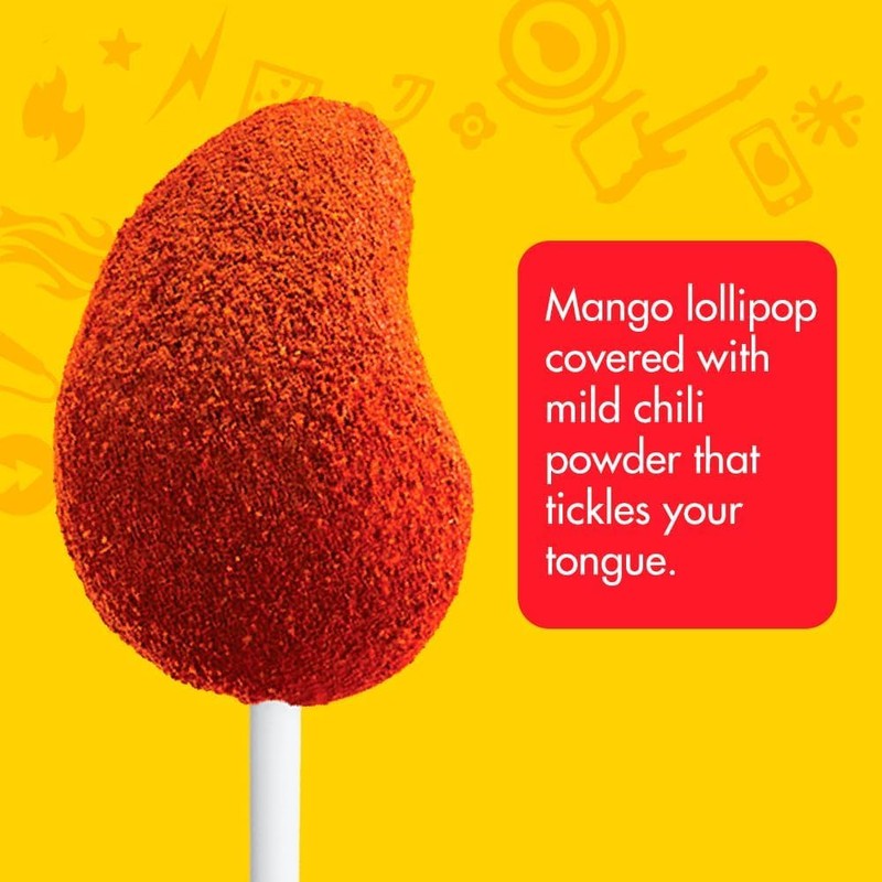 Vero Mango Flavored Lollipops Covered in Chili Powder 40 Count
