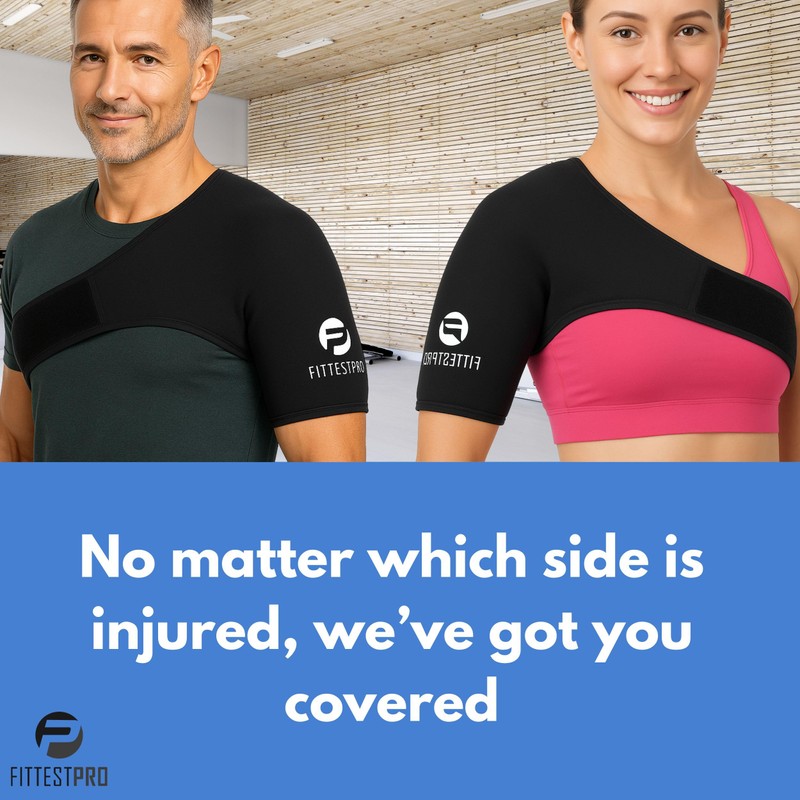 Fittest Pro Shoulder Ice Pack Wrap, HSA or FSA Eligible,