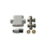Radiator Centre Connection Block 1/2 Inch Passage Set Including Thermostat