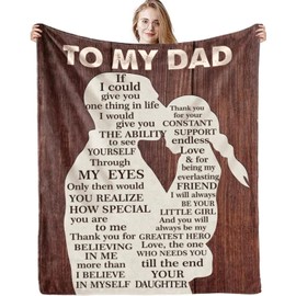 VivaJoy Dad Gifts From Daughter Son - Dad Birthday Gifts Throw Blanket 60"X50", Presents for Dad Gifts, Perfect Dad Gifts for Birthday, Christmas
