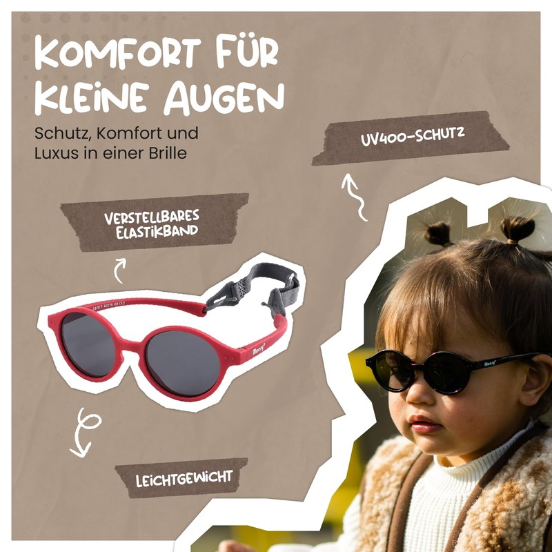 Maesy Baby Sunglasses for 0-2 Years - UV400 Polarised Protection