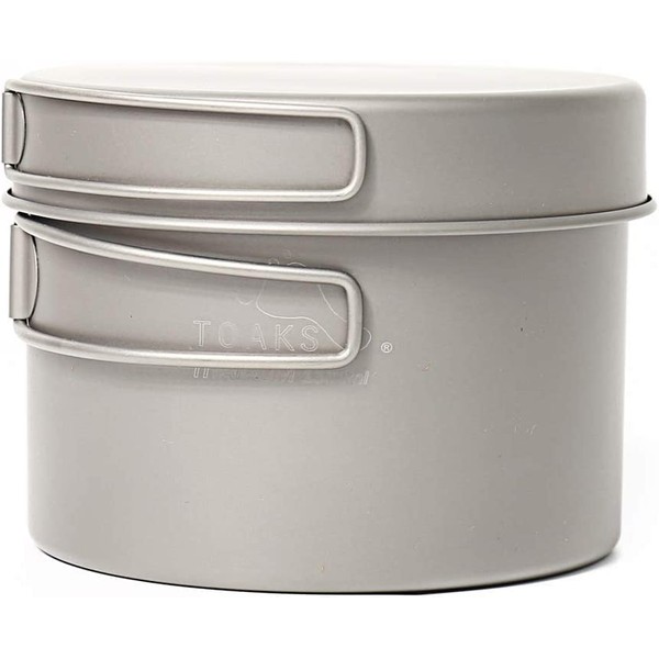 Toaks Titanium Outdoor Camping pan, Hiking cookware, Backpacking Cooking Picnic