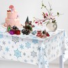 Christmas tablecloth, 3 pieces snowflake tablecloth, Christmas snowflake tablecloth, Christmas