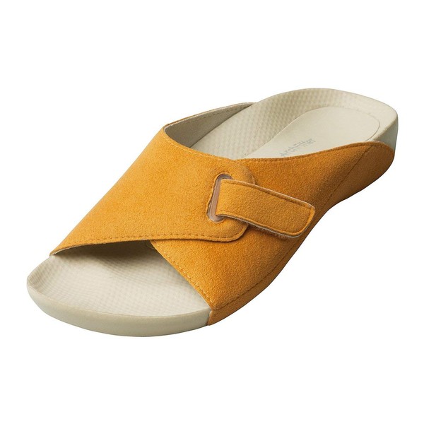Akaishi Official Support Unworn Arch to Prevent Foot Trouble such as Bunions and Plantar Fasciitis, Slippers, Promotes Blood Circulation, For Cold Feet, Unisex - orange