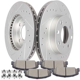 SCITOO Front Brake Kits 31029 Brake Rotors & D273-7178 Brake Pads Fit For Honda For Civic 1990-2000,For Honda For Civic del Sol 1993-1997