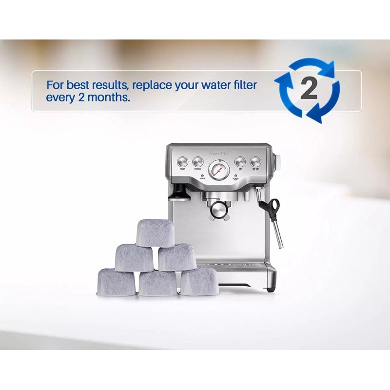Genéik Filtro Agua Cafetera Breville Bwf100 3 Pack Carbon Activado