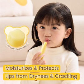 RUNBEN Kids Chapstick Moisturize Baby Lip Balm with Honey Gentle Chapstick for Toddler, Lip Care for Dry Chapped Lips, Easter Gifts for Kids (0.14 oz)