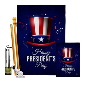 Ornament Collection Happy President's Day Garden House Flag Kit Star and Stripes Patriotism Independence Memorial United State American Decoration Banner Small Yard Gift Double-Sided, Made in USA