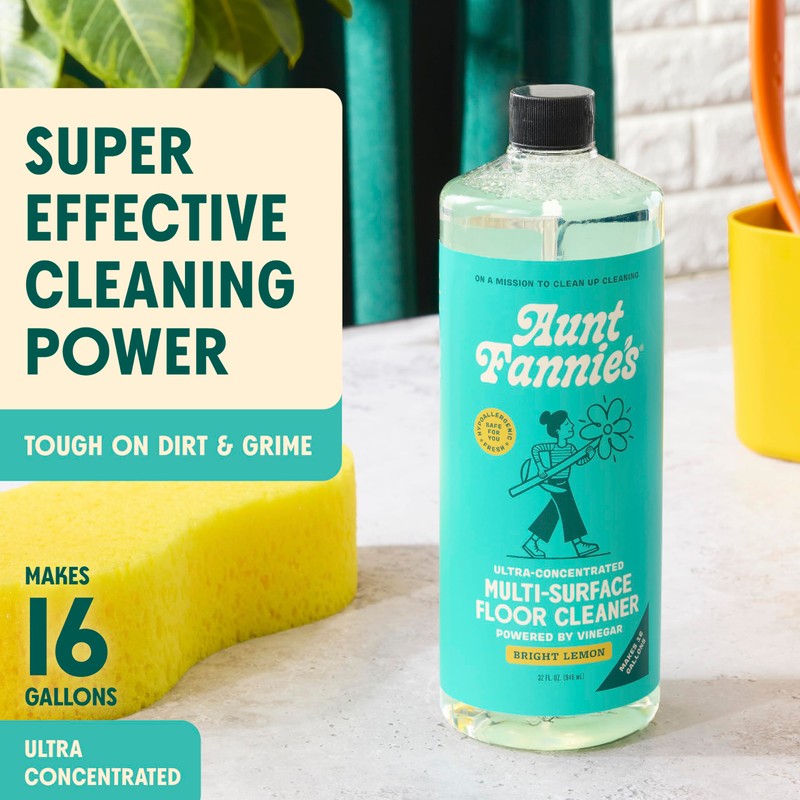 Aunt Fannie's Floor Bundle: Hardwood Cleaner, Multi-Surface Vinegar Floor Cleaner,