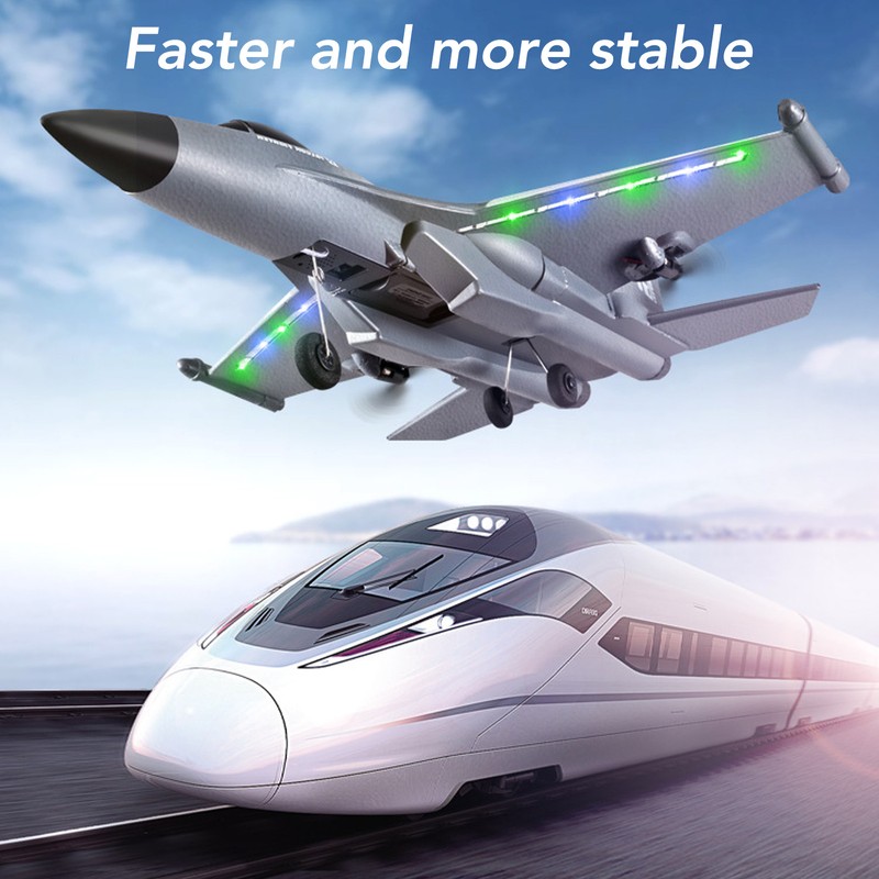 RC Glider Plane Lightweight Flexible Remote Control Airplane with LED