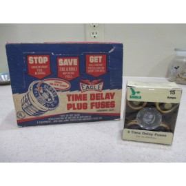 Eagle 10  Packs of 5 Eagle 670 Fuses 50 Time Delay Fuse 15A 125V AC NOS