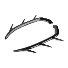 Panical 2Pcs Front Vents Trim Cover Vertical Vent Trim For Honda Gold Wing GL1800 F6B 2018-2023 Motorcycle Chrome Bright Black