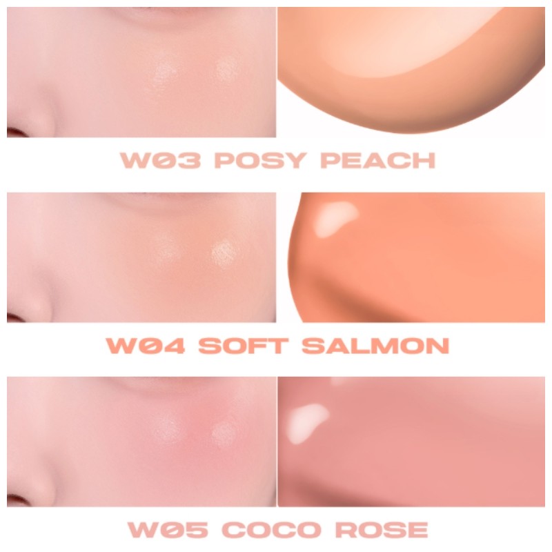 ABOUT TONE Skin Layer Fit blusher 5g, Shade:W04 Soft Salmon