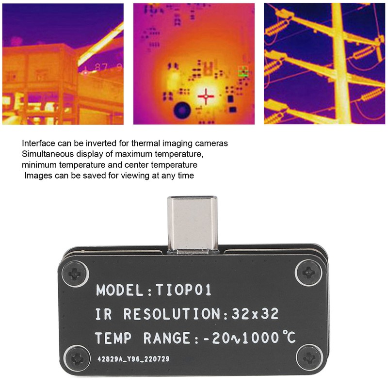 Phone Thermal Imaging Lens 32 X 32 Mini Various Modes