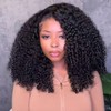 Human Crochet Afro Hair Kinky Curly Pre Separated Feather Extensions