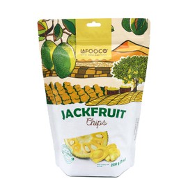 LAFOOCO Dried Jackfruit Chips, Vacuum Dried Fruit, Vegan, Healthy Snacks | 100% Vietnam Jackfruit (7 oz)