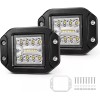 BUNKER INDUST Flush Mount LED Pods Light 2Pcs 5 Inch