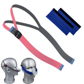 Upgraded Airfit P10 N30 Headgear Strap Nasal Mask Replacement Straps Supplies Fully Adjustable Design Quickfit Compatible With Airfit P10 N30 Airsense 10 11 Nasal Pillow Mask System (Pink 2-Pack)