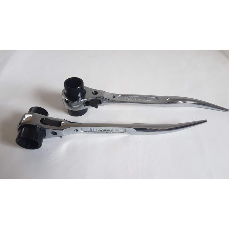 BBI LTD Scaffold Ratchet Podger Spanner 19&21 Steel Quality 10''