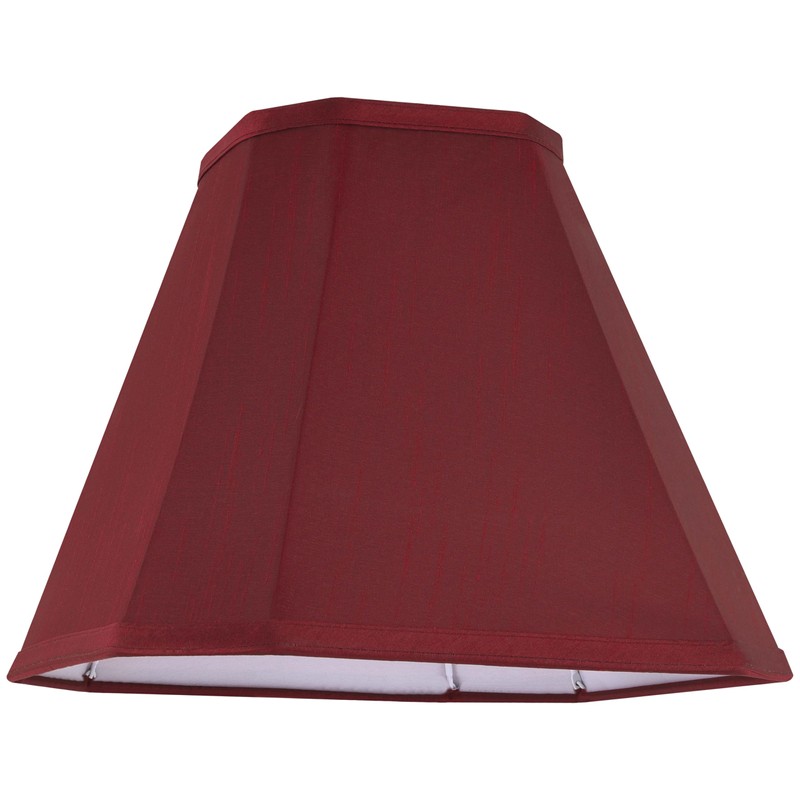GO&SO Set of 2 Burgundy Bell Lamp Shades Fabric Lampshade,
