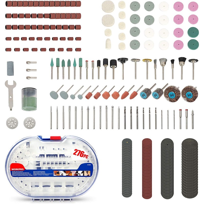 WORKPRO 276-piece Rotary Tool Accessories Kit Universal Fitment for Easy