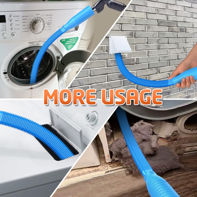 PetOde Dryer Vent Cleaner Kit Vacuum Attachment - Multiple Combinations