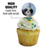 Shih Tzu Dog Birthday Party Hat Cupcake Picks Toppers Decoration